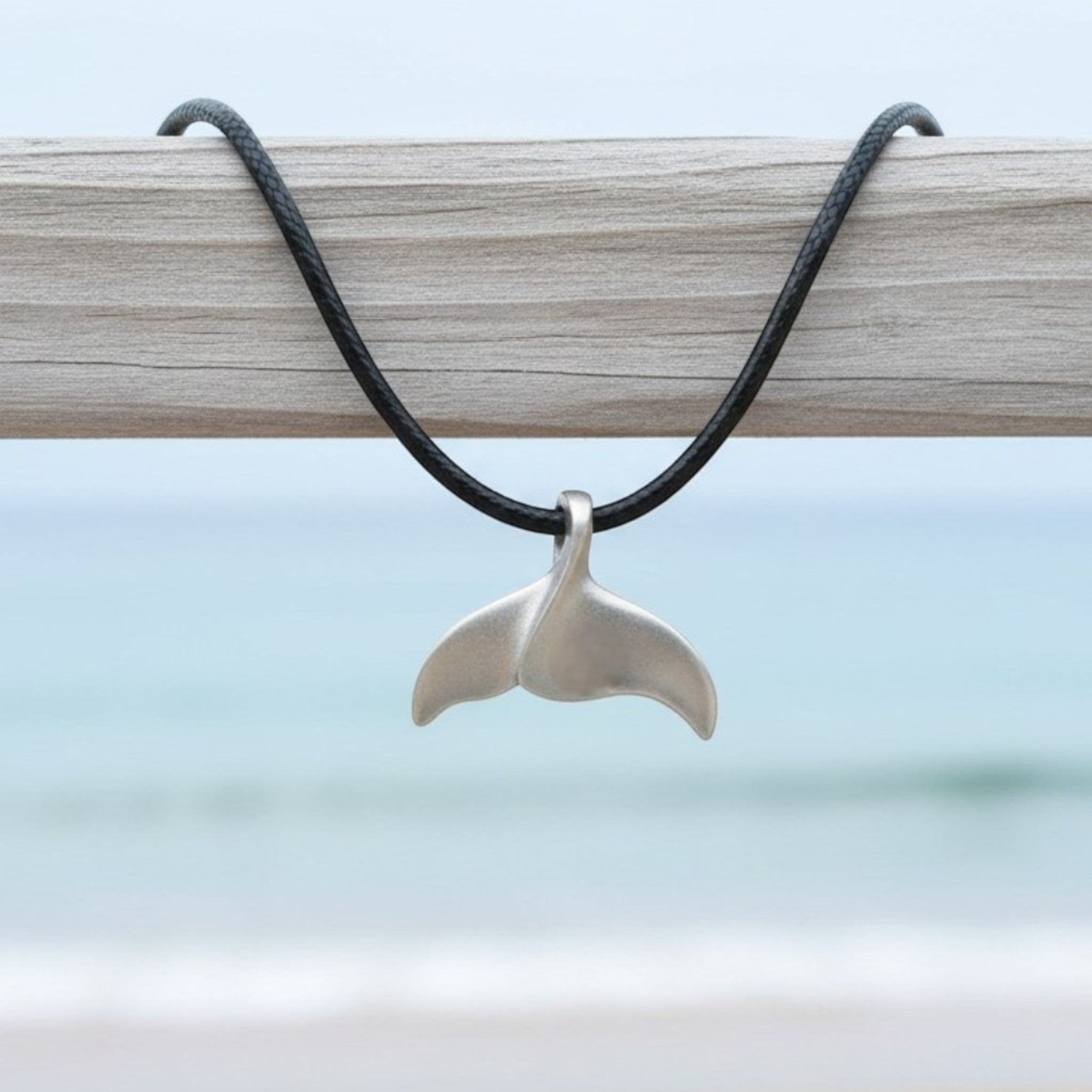 Whale Tail / Fluke Pendant – Sealife Collection - Recycled Pewter on C