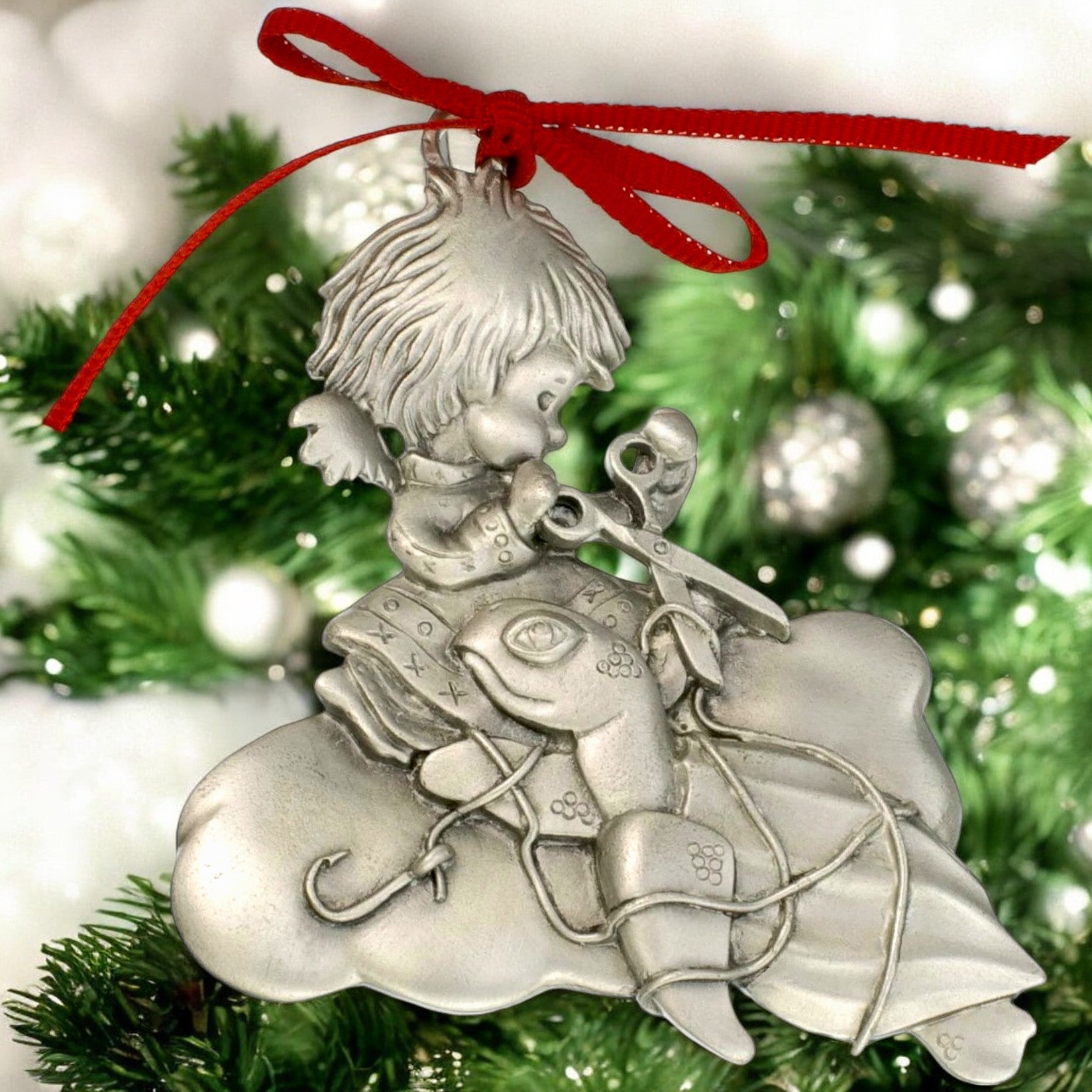 Sea Turtle Christmas Tree Ornament – Ocean Angel Collection - Eco-Frie