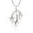 NEW "Ocean in Motion" Shark Trio Solid Sterling Silver Sea Life Pendant Necklace - Big Blue