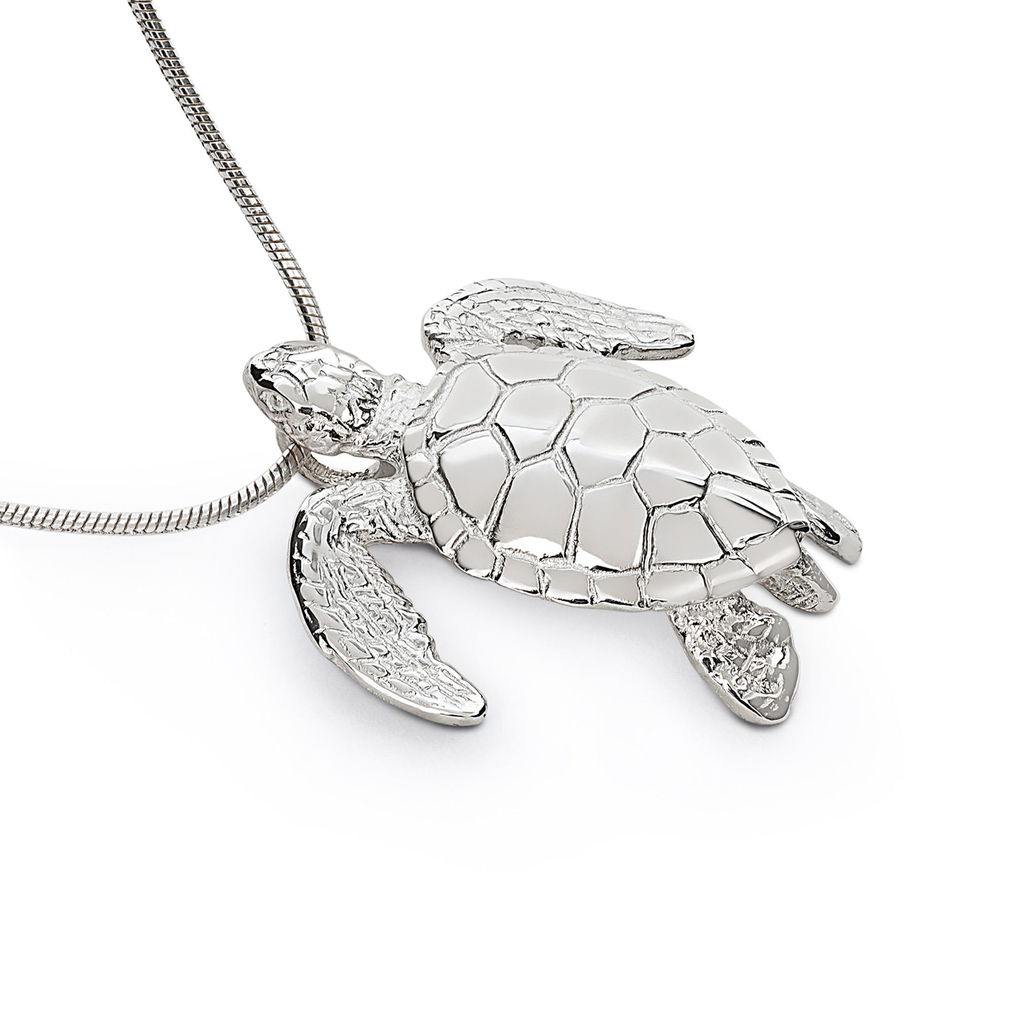 Sea Turtle Necklace Sterling Silver Pendant- Sea Turtle Gift for Women Honu  Hawaiian Turtle Necklace | Unique Gift for Turtle Lover| Sea Life Jewelry