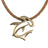 Hammerhead Shark Ocean Theme Sea Life Solid Bronze Pendant Necklace - Big Blue