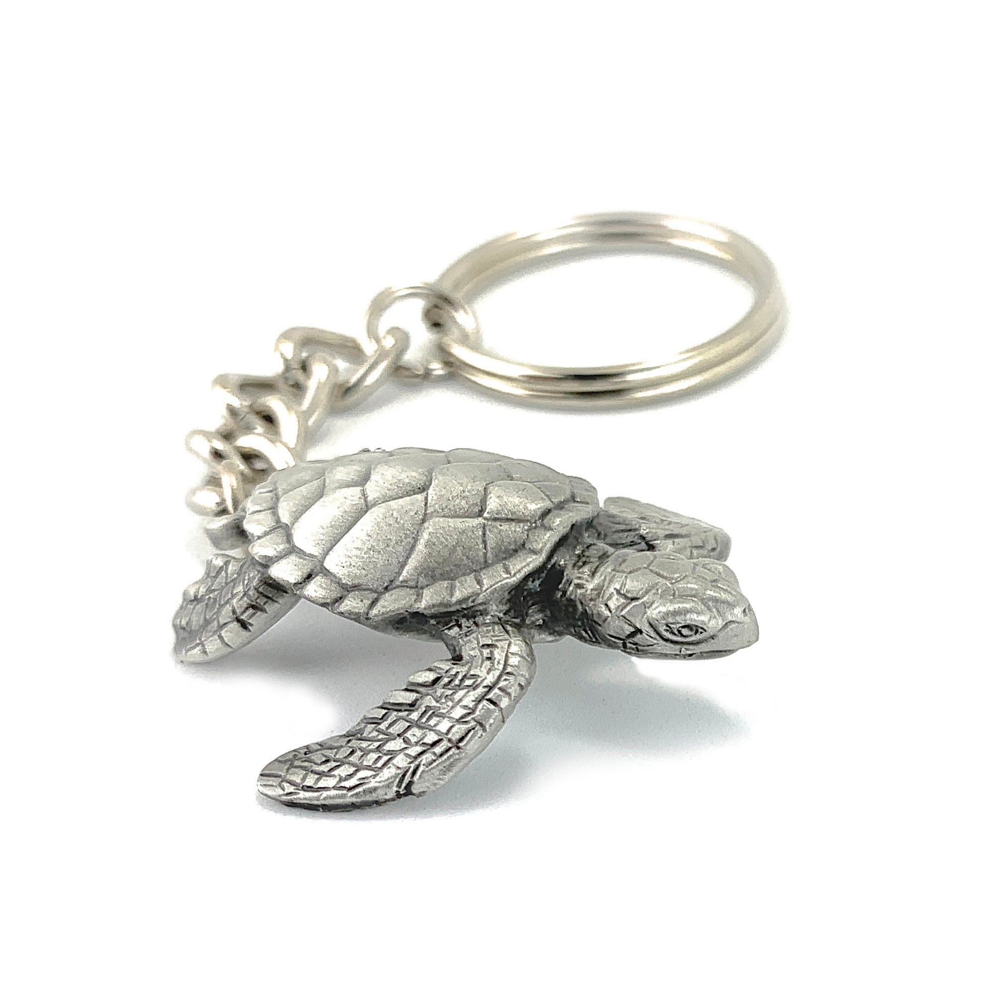 Big Blue by Roland Turtle Keychain for Men and Women- Sea Turtle Key Fob, Gift for Turtle lovers, Cute Turtle Keyring, Sea Life Key Chain, Scuba Gifts