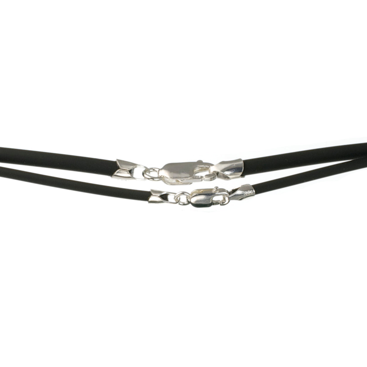 Leather Necklace Cord Clasp  Black Leather Cord Necklace - Black