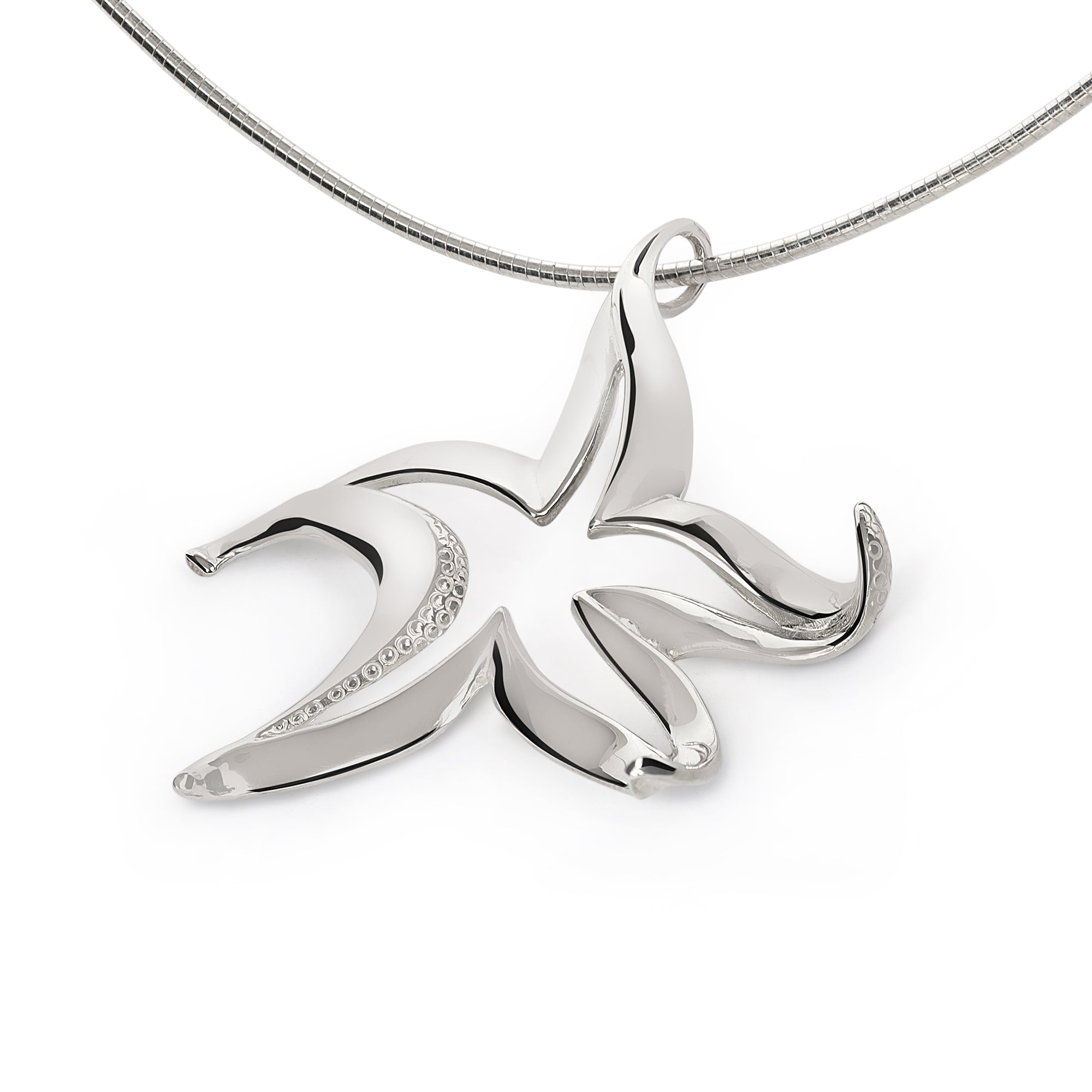 Silver Star Necklace - Sterling Silver Pendant - Women's Jewelry Gold