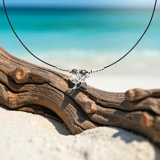 Choker Necklace with Starfish Mini Pendant – "Starry" – Sterling Silver