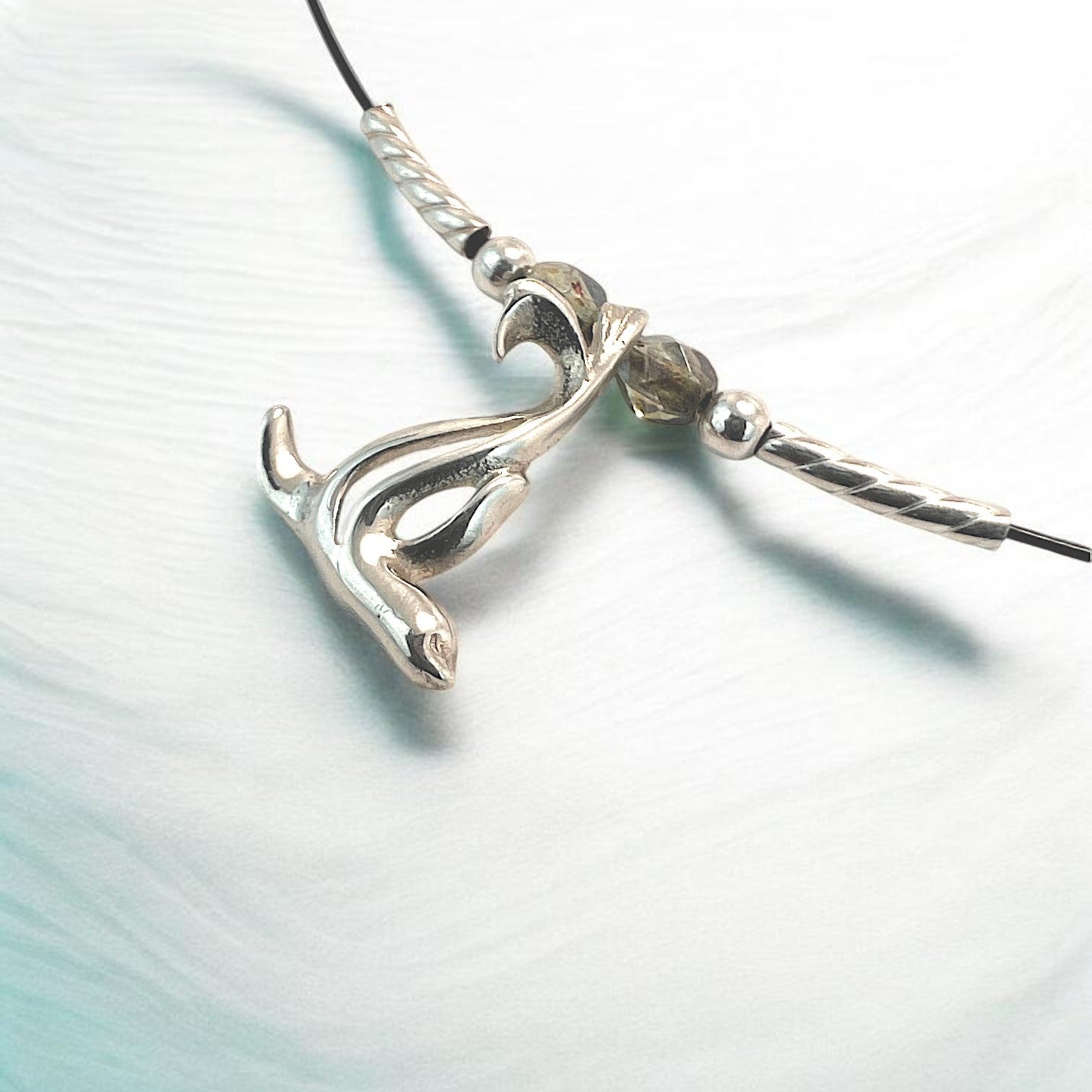 Choker Necklace with Sea Lion Mini Pendant – "Salty" – Sterling Silver - Big Blue
