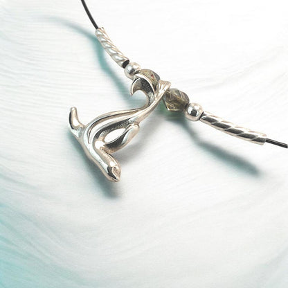 Choker Necklace with Sea Lion Mini Pendant – "Salty" – Sterling Silver - Big Blue