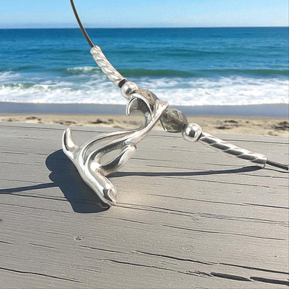Choker Necklace with Sea Lion Mini Pendant – "Salty" – Sterling Silver