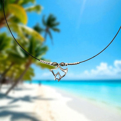 Mini Manta Ray Choker Necklace – "Big Ray" – Sterling Silver