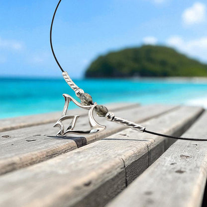 Mini Manta Ray Choker Necklace – "Big Ray" – Sterling Silver