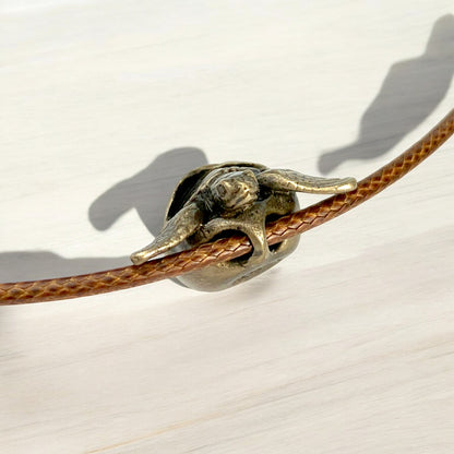 Baby Sea Turtle Necklace Antique Bronze- Hatchling Sea Turtle Necklace for Women - Turtle Pendant - Hatchling Charm -Unique Gifts for Turtle Lover - Big Blue