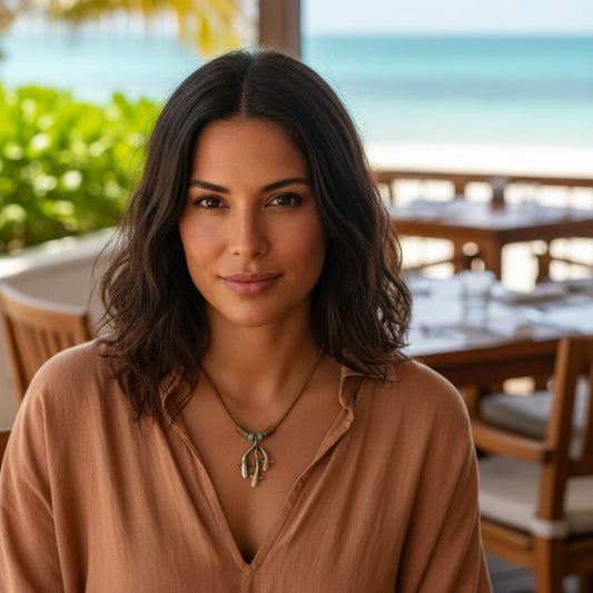 Grey Reef Sharks Trio Necklace – Shoreline Collection – Bronze - Big Blue