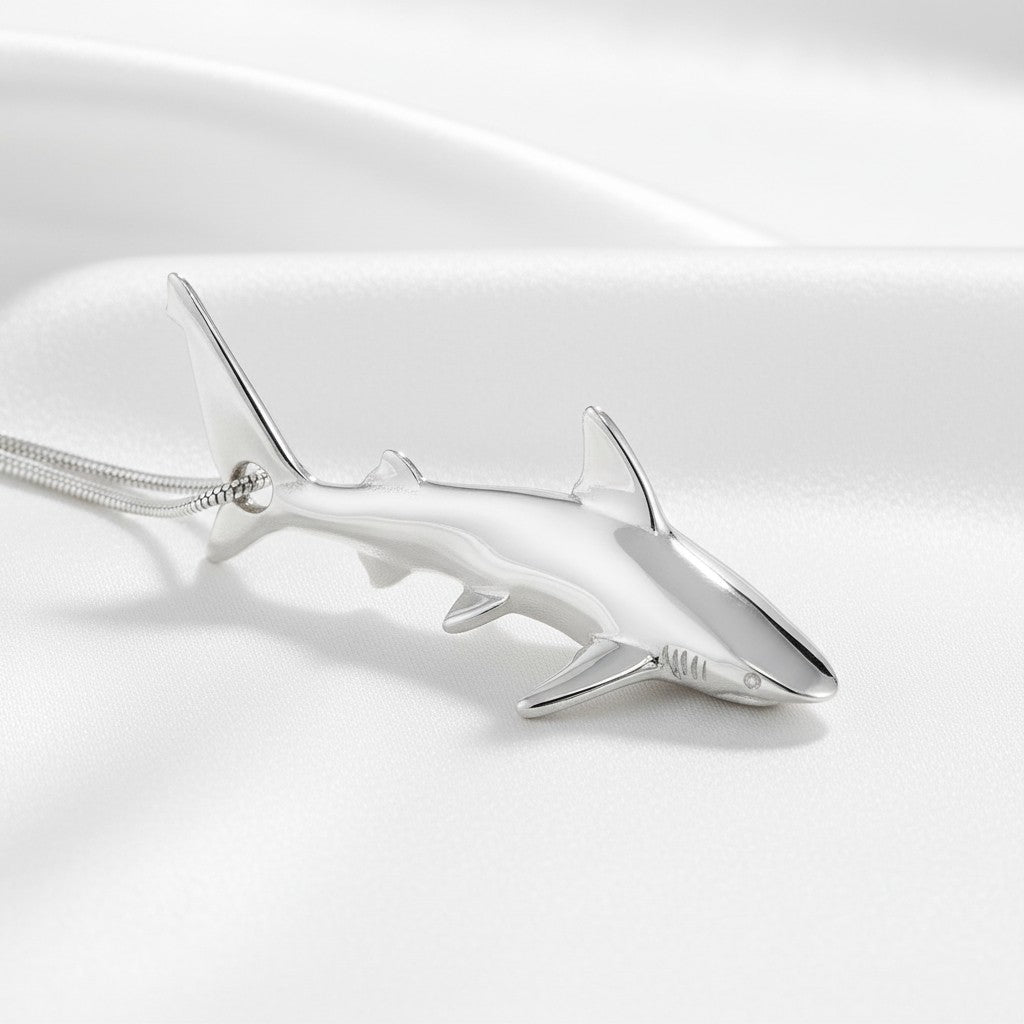 Grey Reef Shark - Sealife Collection - Sterling Silver - Big Blue