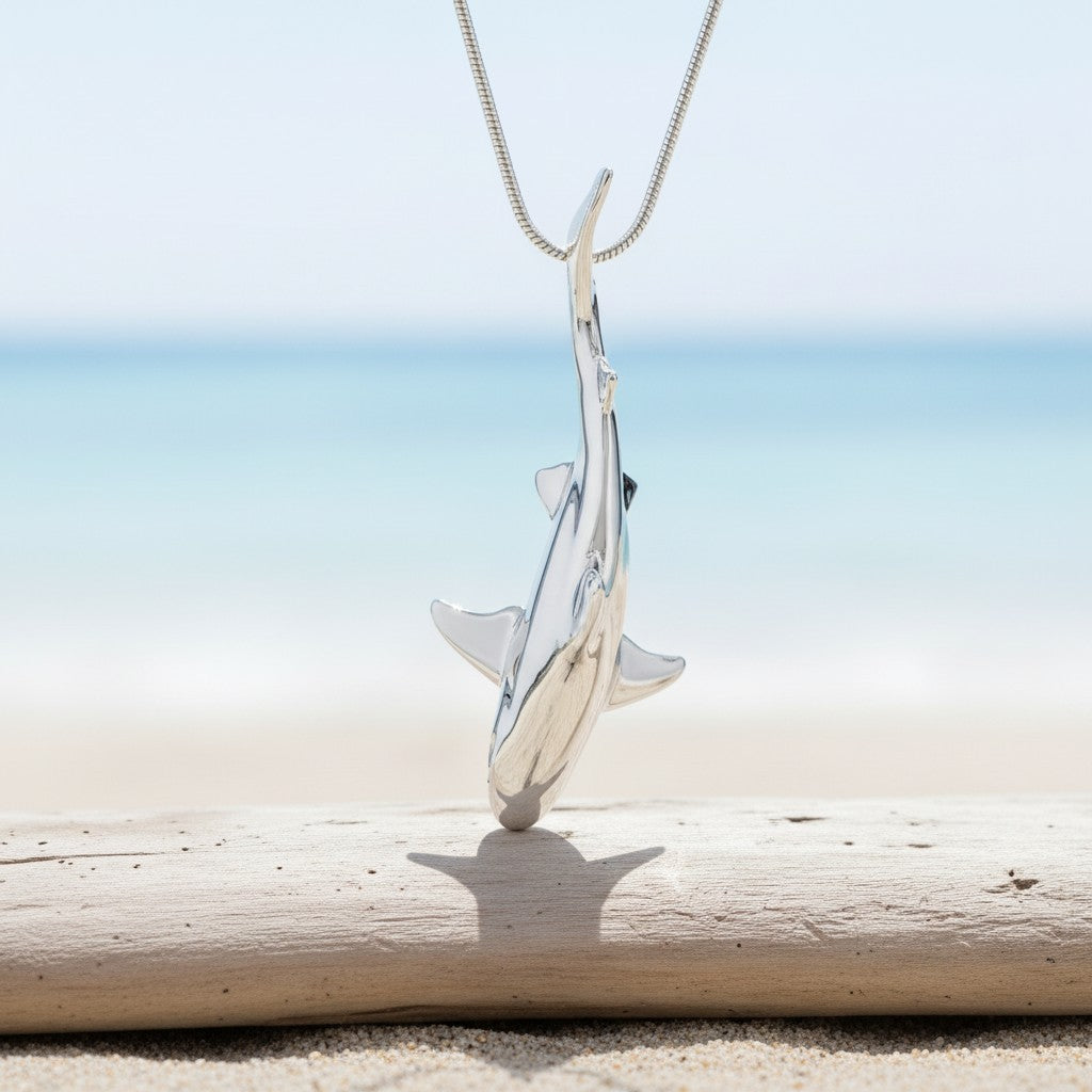 Grey Reef Shark - Sealife Collection - Sterling Silver - Big Blue