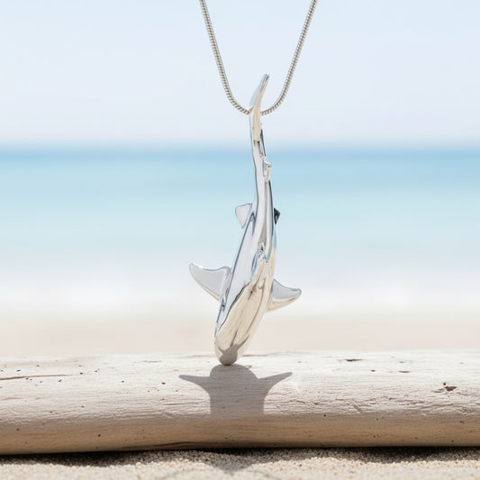 Grey Reef Shark - Sealife Collection - Sterling Silver - Big Blue