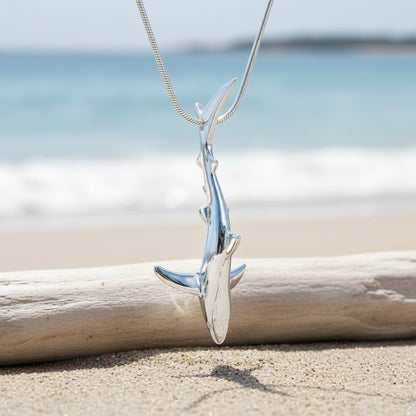 Joe Romeiro´s Blue Shark Necklace – Sterling Silver - Big Blue