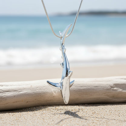 Joe Romeiro´s Blue Shark Necklace – Sterling Silver - Big Blue
