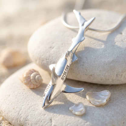 Joe Romeiro´s Blue Shark Necklace – Sterling Silver - Big Blue