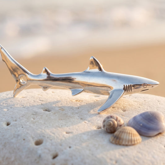 Joe Romeiro´s Blue Shark Necklace – Sterling Silver - Big Blue