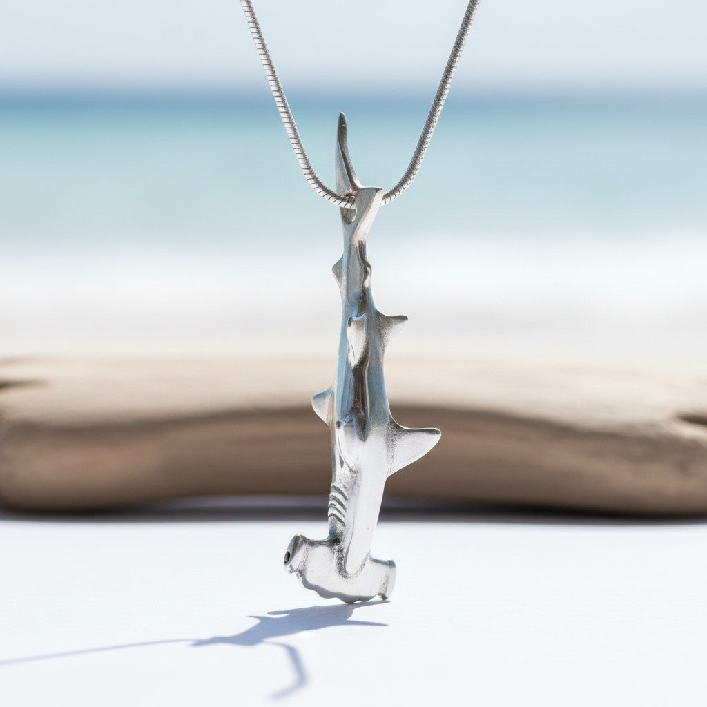 Hammerhead Shark Necklace - Sealife Collection - Silver - Big Blue
