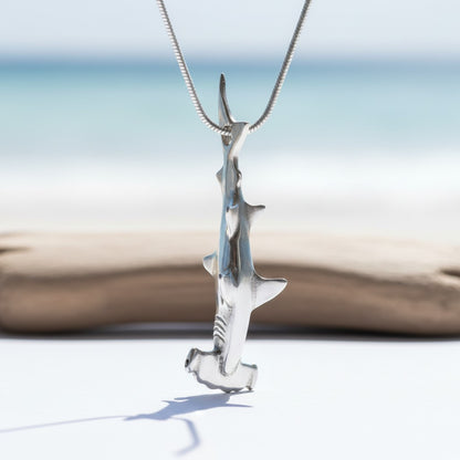Hammerhead Shark Necklace - Sealife Collection - Silver - Big Blue