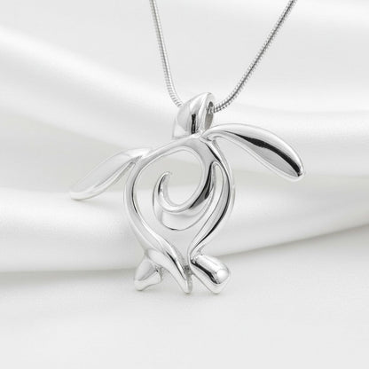 Sea Turtle Necklace – Ocean Traveler "Honu" Collection - Sterling Silver - Big Blue