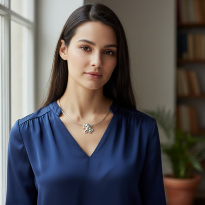 Octopus Pendant Necklace – "Leggs" - Sterling Silver on Omega Chain