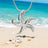 Starfish Necklace Sterling Silver for Women- Seastar Pendant, Sea Star Jewelry Sterling Silver, Beachy Necklace - Big Blue