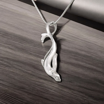 Sea Lion Necklace for Women Sterling Silver- Sea Lion Pendant, Sea Lion Charms, Beachy Necklaces, Sea Life Pendant Necklace, Sea Lion Gifts - Big Blue