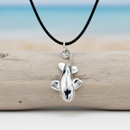 Wobbegong Shark Pendant – Sealife Collection - Sterling Silver