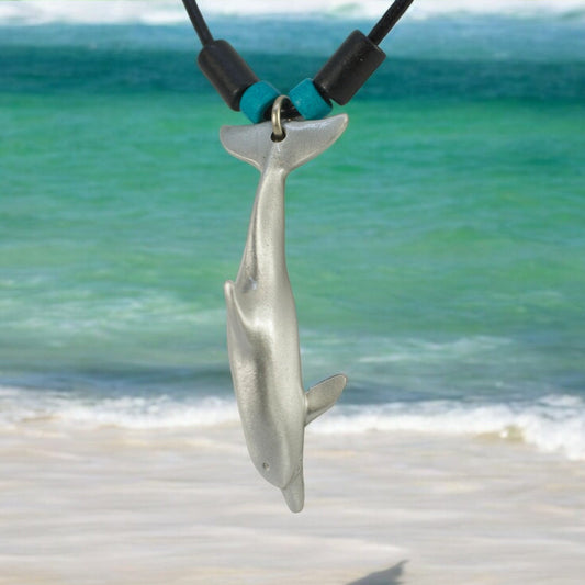 Dolphin Necklace for Men and Women- Dolphin Pendant for Women, Gifts for Dolphin Lovers, Dolphin Jewelry, Dolphin Charm, Gifts for Scuba Divers - Big Blue