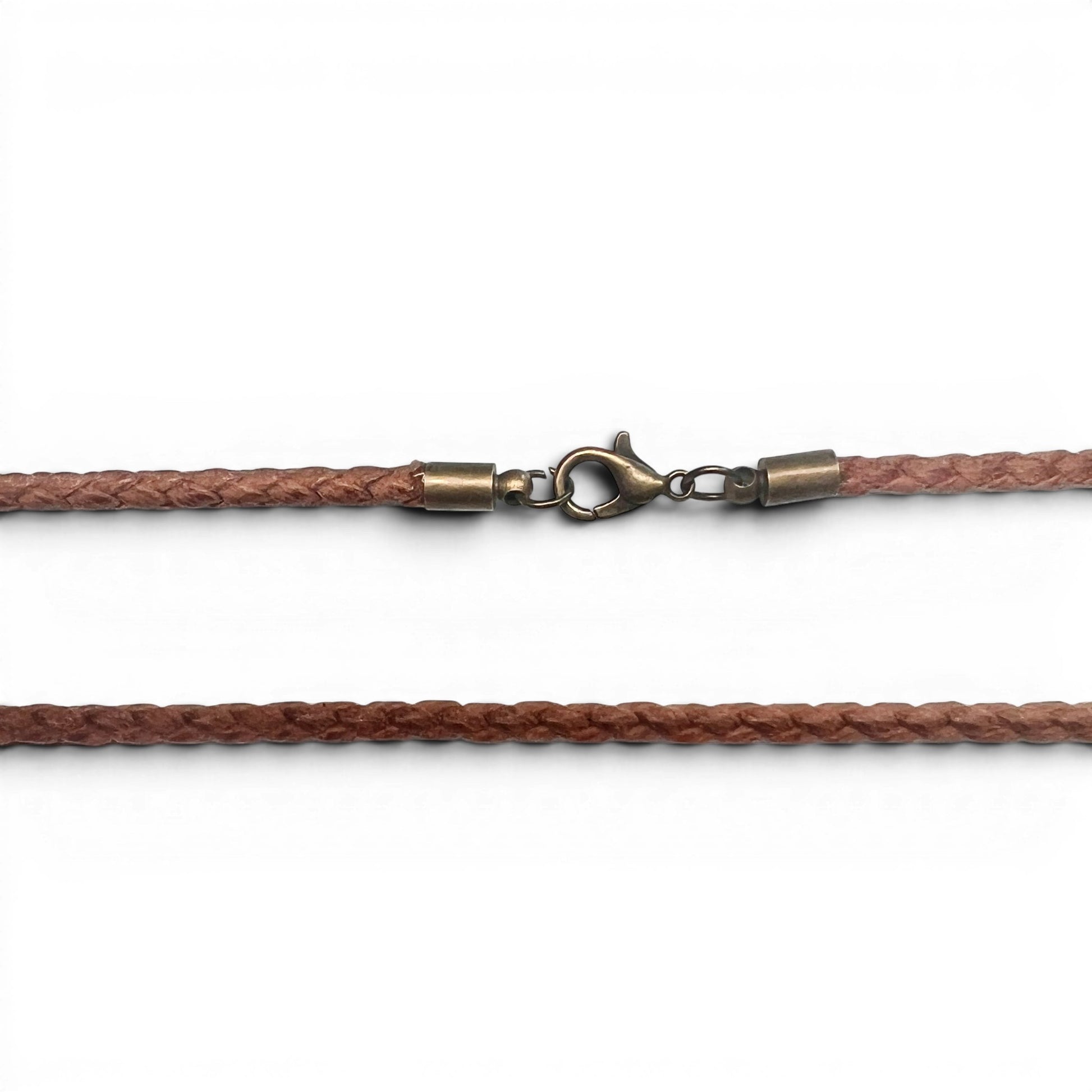 Braided Cotton Cord with  Black Finish Clasp - 3mm - Big Blue
