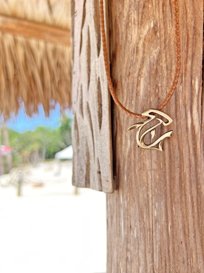 Shark Necklace for Men and Women- Bronze Hammerhead Shark Pendant for Men, Shark Jewelry for Women, Gifts for Shark Lovers, Scuba Diving Gifts - Big Blue