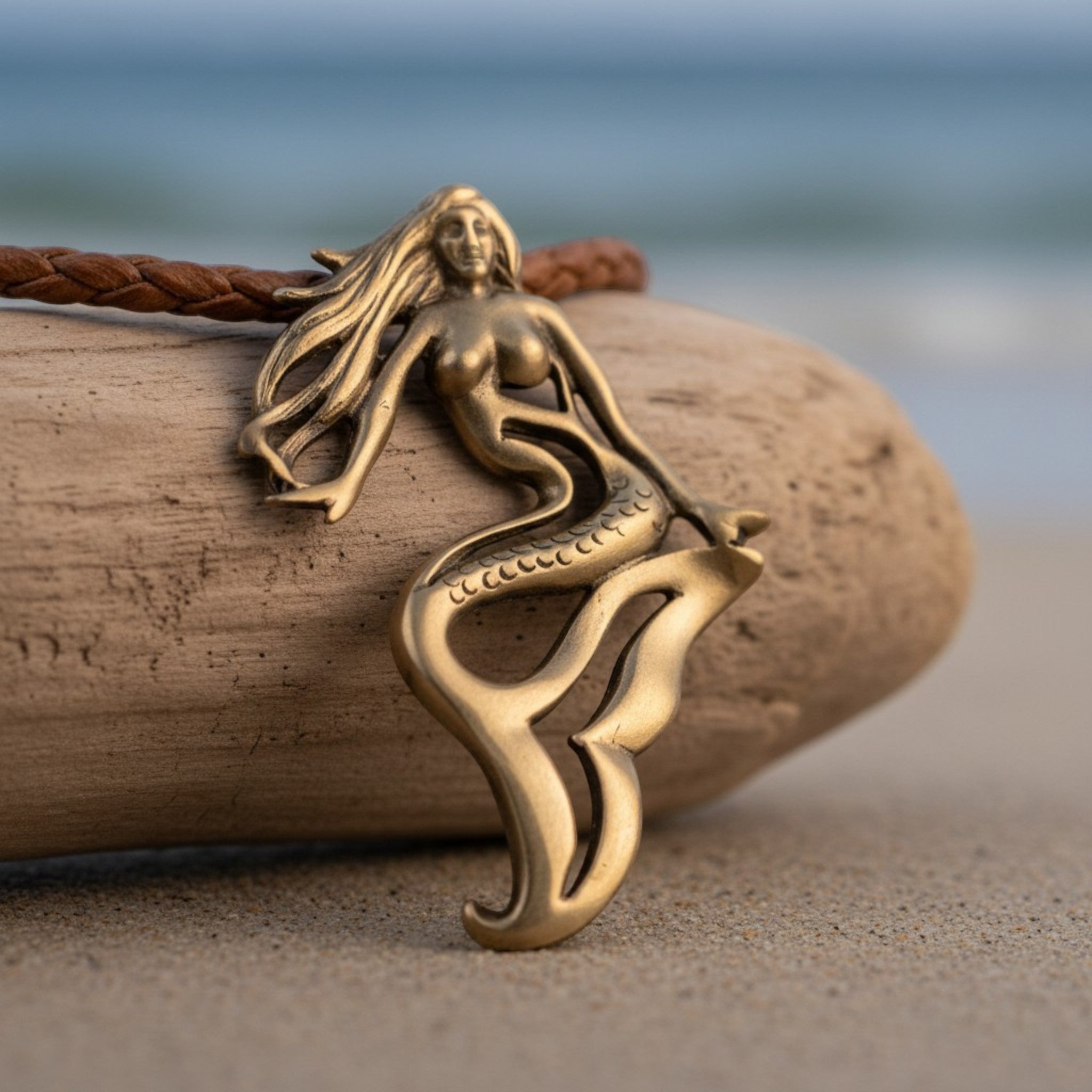 Lorelei Mermaid Necklace – Bronze