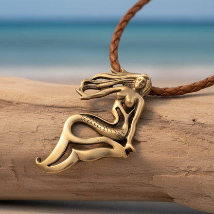 Lorelei Mermaid Necklace – Bronze