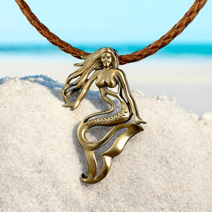 Lorelei Mermaid Necklace – Bronze - Big Blue