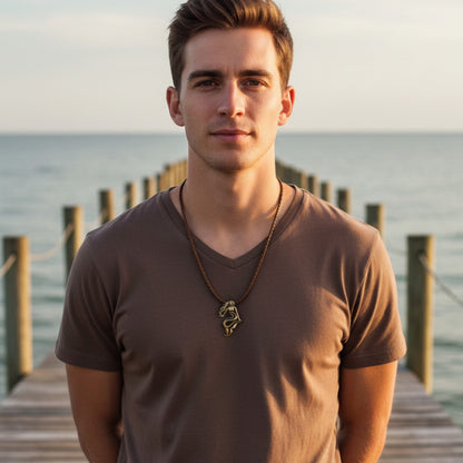 Lorelei Mermaid Necklace – Bronze - Big Blue