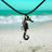 Seahorse Necklace for Women Black - Jet Black Seahorse Jewelry, Gift for Seahorse Lover, Seahorse Charm, Seahorse Pendant Hematite Look - Big Blue