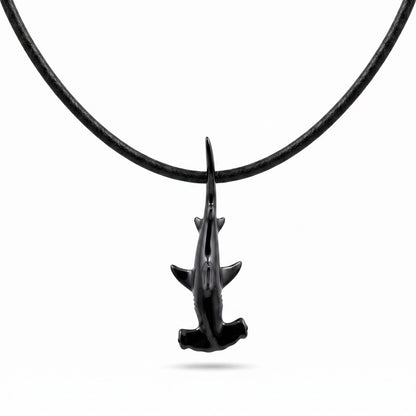Hammerhead Shark Pendant – Sea Life Collection – Jet Black Finish