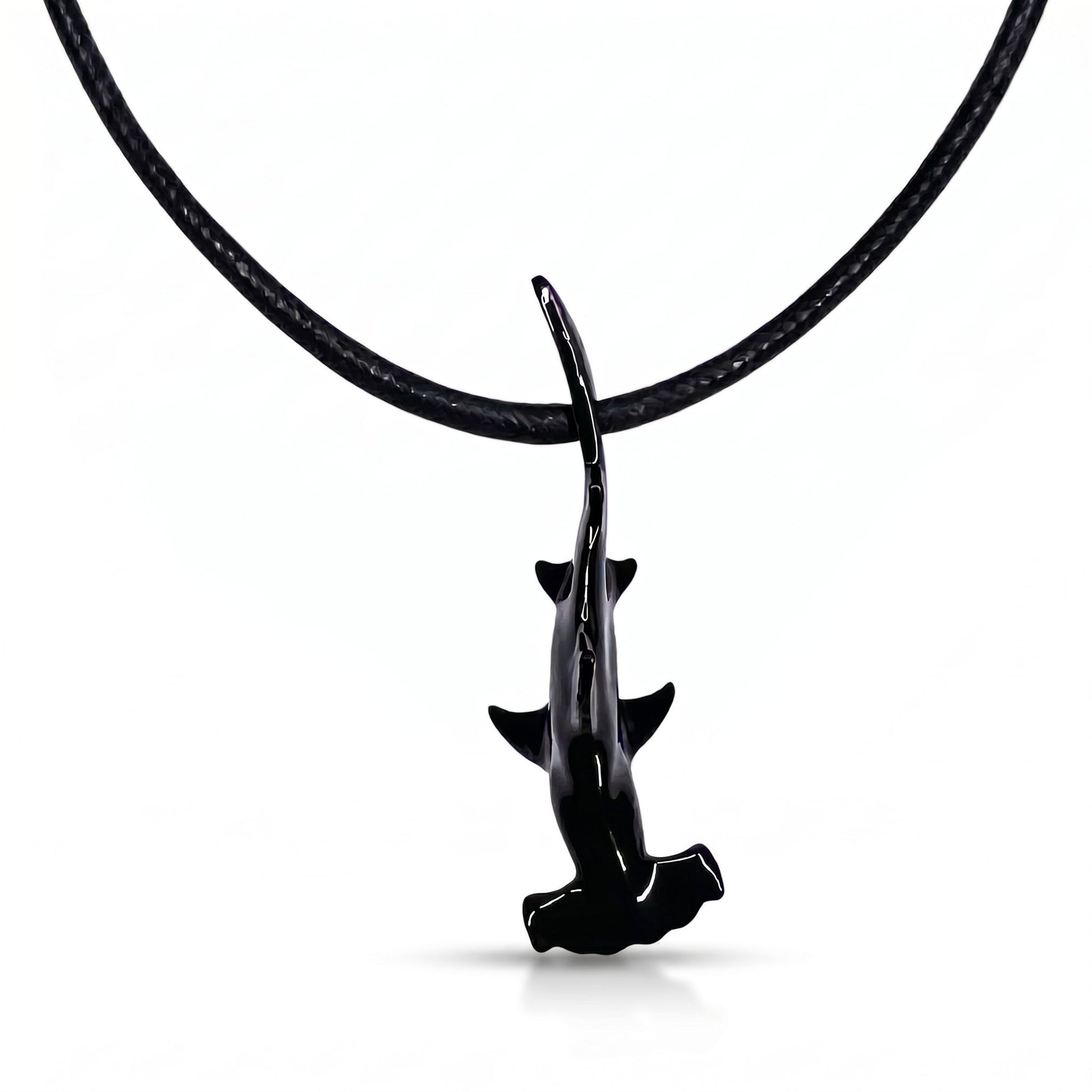 Hammerhead Shark Pendant – Sea Life Collection – Jet Black Finish - Big Blue