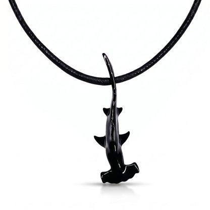 Hammerhead Shark Pendant – Sea Life Collection – Jet Black Finish - Big Blue