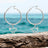 Stingray Hoop Earrings Sterling Silver- Manta Ray Dangle Hoop Earrings, Stingray Charm Earrings, Manta Ray Dangle Hoop Earrings Sterling Silver