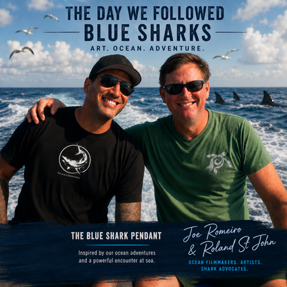 Joe Romeiro´s Blue Shark Necklace – Sterling Silver - Big Blue