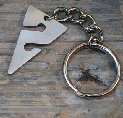Line Arrow Keychain – Cave Diving Collection - Pewter