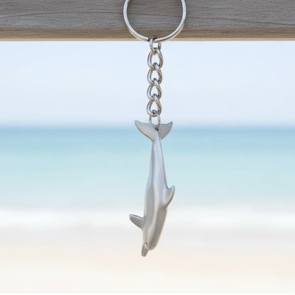 Dolphin Keychain – Sea Life Collection – Pewter - Big Blue