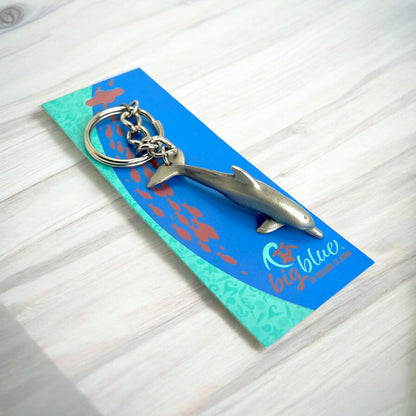 Dolphin Keychain – Sea Life Collection – Pewter - Big Blue