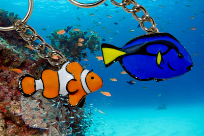 Clown Fish Keychain – Sea Life Collection - Pewter - Big Blue