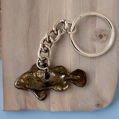 Clown Fish Keychain for Women and Teens-Key Chain Gift for Women, Clown Fish Key Ring, Clown Fish Charm, Gifts for Ocean Lovers, Pewter Keychains - Big Blue