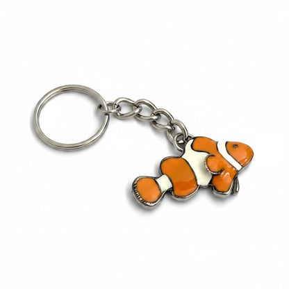 Clown Fish Keychain – Sea Life Collection - Pewter - Big Blue