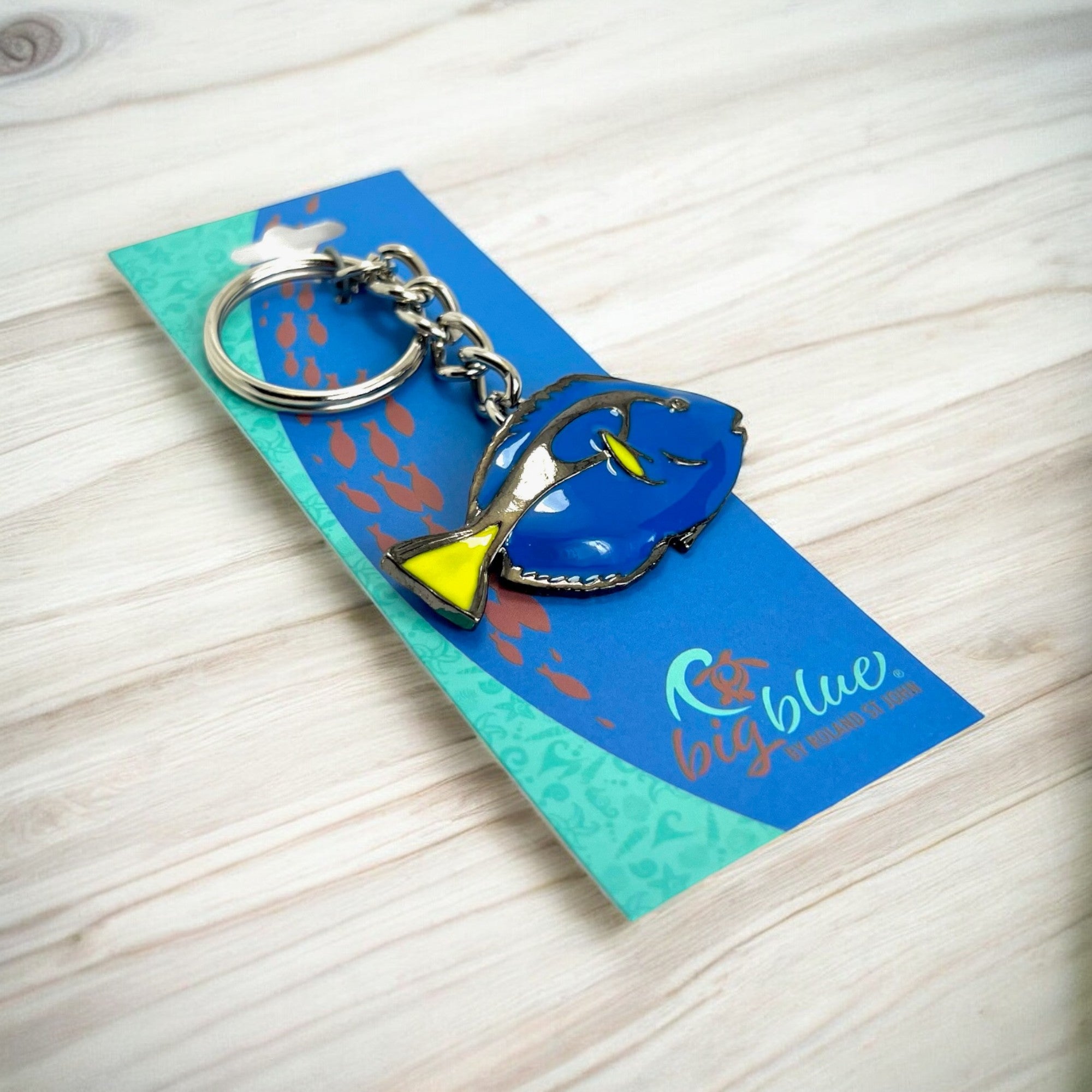 Blue Tang Fish Keychain – Sea Life Collection – Pewter